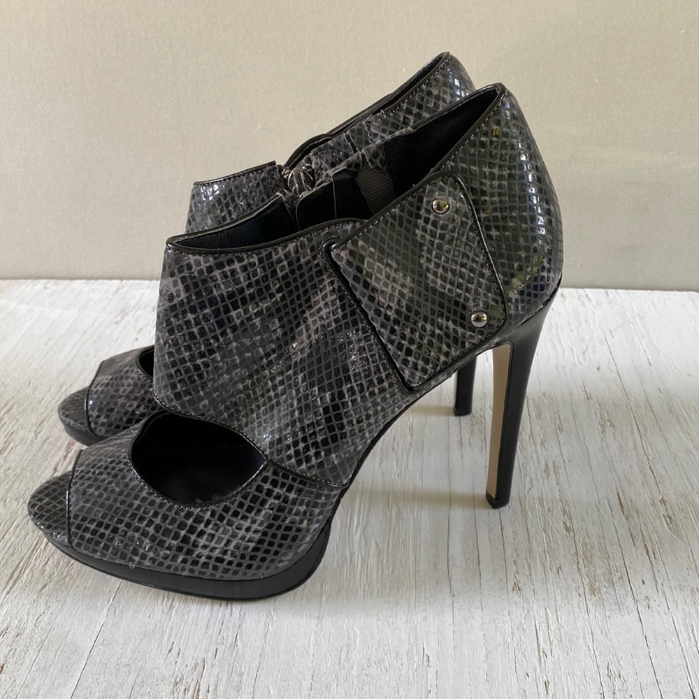 Calvin Klein Leonora Classic Python Print Heels - image 1